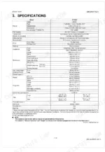 kubota-rtv500-utility-vehicle-workshop-manual-9y111-01409-specs-18.webp Kubota RTV500 technical specifications table including engine, dimensions, cargo bed, and tire data from workshop manual.