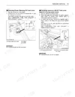 kubota-rtv900-utility-vehicle-operator-manual-k7581-7121-5-procedures-69.webp Kubota RTV900 procedures for checking power steering and hydraulic lift oil tank levels with dipstick diagrams.