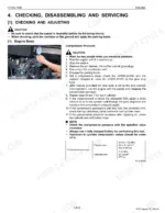 Kubota RTV900 engine compression pressure testing procedure, steps, and factory specification table.