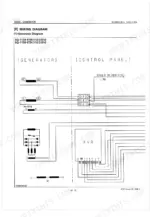 Kubota SQ-1120-STD to SQ-3300-AUS generator wiring diagram showing generator and control panel AVR connections.