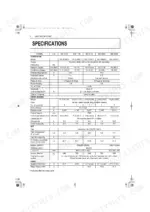 kubota-sq-1120-to-sq-3300-diesel-generator-operator-manual-specs-17.webp Kubota SQ-1120, SQ-1150, SQ-3140, SQ-3200, SQ-3300 generator technical specifications table including engine and set data.