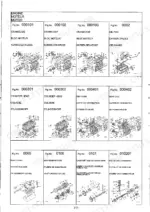 kubota-stv32-36-40-tractor-parts-catalog-97898-23010-engine-parts-19.webp Kubota STV32/36/40 engine parts catalog showing exploded views of crankcase, cylinder head, gear case, and crankshaft.
