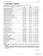 Kubota STV32, STV36, STV40 engine tightening torque specifications table for bolts, nuts, and screws.
