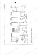 kubota-t1400-t1400h-lawn-tractor-workshop-manual-wiring-27.webp Kubota T1400, T1400H electrical system wiring diagram showing battery, starter, switches, relay box, and lighting.