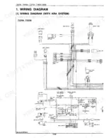 Kubota T1570A, T1670A, T1770A, T1870A wiring diagram with KRA system showing main switch, relays, and electrical components.