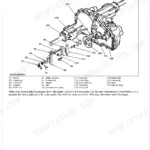 Kubota T2090BR-AU, T2290KW-AU, T2290KWT-AU exploded view diagram of the brake assembly components and operation.