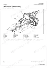 Kubota T2090BR-AU, T2290KW-AU, T2290KWT-AU exploded view diagram of the brake assembly components and operation.