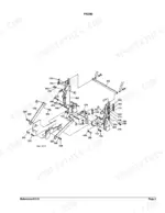 Kubota TL720(L35) exploded view diagram of the main frame assembly showing structural components and hardware.