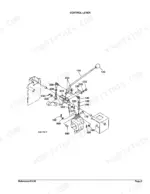 Kubota TL720(L35) exploded view diagram of the control lever assembly and linkage components.