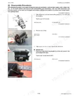 Kubota U35-4 hydraulic gear pump disassembly procedures, including O-ring removal and set screw measurement steps.