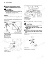 kubota-u48-4-excavator-operator-manual-troubleshooting-84.webp Kubota U48-4 maintenance manual page showing grease point locations for dozer, boom, arm, bucket, and swing cylinders.
