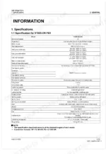 Kubota V1505-CR-TE5 engine technical specifications table including bore, stroke, displacement, and power ratings.