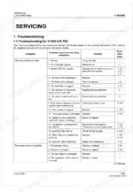 Kubota V1505-CR-TE5 troubleshooting table for engine start and starter motor failure symptoms, causes, and solutions.