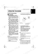 Kubota V1505-CR-TE5...V3800-CR-TE5-BG engine operating manual page showing normal engine starting procedures and key switch diagram.