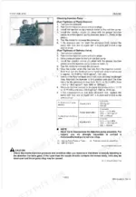 kubota-v1505-t-e4b-diesel-engine-shop-manual-9y111-07864-calibration-81.webp Kubota V1505-T-E4B injection pump fuel tightness testing procedures, pressure specifications table, and test setup diagram.