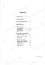 kubota-v2003-t-b-f2503-t-b-v2203-di-b-diesel-engine-workshop-manual-9y011-01082-torque-6.webp Kubota V2003-T-B, F2503-T-B, V2203-DI-B workshop manual table of contents page listing engine service sections.