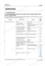 Kubota V2607-CR-E5, V2607-CR-TE5, V2607-CR-TIE5, V3307-CR-TE5, V3307-CR-TIE5 troubleshooting table for engine starting issues.