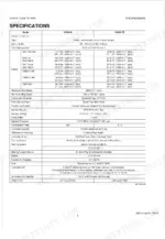 Kubota V3300-B, V3300-TB engine specifications table including bore, stroke, displacement, power, and fuel system data.