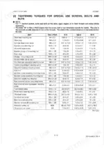 kubota-v3307-di-t-e2b-diesel-engine-workshop-manual-9y111-03162-torque-86.webp Kubota V3307-DI-T-E2B engine service manual table of tightening torques for special use screws, bolts, and nuts.