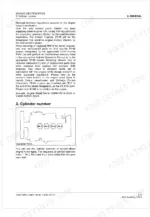 Kubota V3800-TIEF4, V3800-TIEF4C, V3800-TIEF4H engine identification guide showing cylinder numbering diagram.