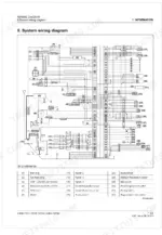 Kubota V3800-TIEF4, V3800-TIEF4C, V3800-TIEF4H system wiring diagram with component identification table.
