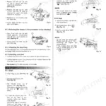 Kubota W821S-AU, W821SC-AU operation manual page showing engine inspection, refueling, and starting procedures.
