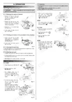 Kubota W821S-AU, W821SC-AU operation manual page showing engine inspection, refueling, and starting procedures.