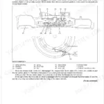 Kubota W821SC-AU, W821S-AU, W819P-AU mower blade clutch mechanism diagram, components, and braking operation description.