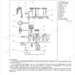 Kubota WG1005, DF1005 lubricating system diagram showing oil flow path, pump, filter, and engine components.