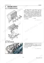 kubota-wg3800-e3-wg3800-e3c-gasoline-lpg-natural-gas-engine-service-manual-9y111-13095-exploded-view-64.webp Kubota WG3800-E3, WG3800-E3C cylinder block exploded view, crankcase assembly diagram, and PCV valve location photo.