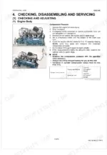 kubota-wg3800-e3-wg3800-e3c-gasoline-lpg-natural-gas-engine-service-manual-9y111-13095-procedures-105.webp Kubota WG3800-E3, WG3800-E3C engine compression pressure testing procedure, specifications table, and diagnostic photos.