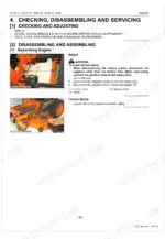 kubota-z122e-au-to-z125s-au-zero-turn-mower-workshop-manual-9y111-11311-procedures-77.webp Kubota Z122E-AU, Z121S-AU, Z125E-AU, Z125S-AU engine separation procedure, battery cable disconnection, and mower pulley tension.