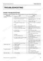 kubota-z231br-au-to-z251kh-au-zero-turn-mower-operator-manual-k3014-7127-1-troubleshooting-78.webp Kubota Z231BR-AU, Z231KH-AU, Z251BR-AU, Z251KH-AU engine troubleshooting table for starting, power, and running issues.