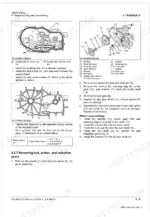 kubota-z231br-au-to-z251kh-au-zero-turn-mower-service-manual-9y111-22201-exploded-view-114.webp Kubota Z231BR-AU, Z231KH-AU, Z251BR-AU, Z251KH-AU transaxle exploded view, gear assembly, and tightening sequence.