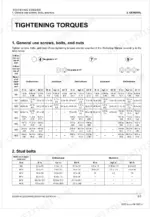 kubota-z231br-au-to-z251kh-au-zero-turn-mower-service-manual-9y111-22201-torque-25.webp Kubota Z231BR-AU, Z231KH-AU, Z251BR-AU, Z251KH-AU torque specification tables for general screws, bolts, nuts, and stud bolts.