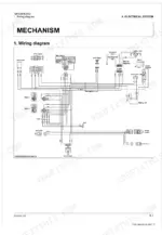 Kubota Z231KW-AU electrical system wiring diagram showing switches, relays, battery, and engine components.
