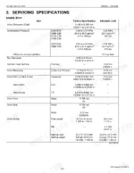 Kubota Z482-E2B, Z602-E2B, D662-E2B, D722-E2B, D782-E2B, D902-E2B engine body servicing specifications table for valves and springs.