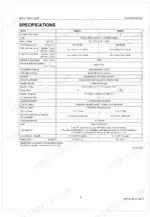 Kubota Z602-E, D902-E engine technical specifications table including displacement, power, and fuel system data.