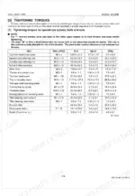 Kubota Z602-E, D902-E engine service manual table showing tightening torques for special screws, bolts, and nuts.