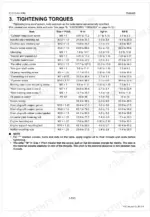 kubota-zd1011-au-mower-service-manual-9y111-13704-torque-108.webp Kubota ZD1011-AU engine tightening torque specifications table for bolts, nuts, and screws including cylinder head and oil pump.