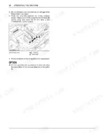 Kubota ZD1011-AU operating instructions for lift lock lever and transport lock positioning diagram.