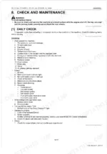 Kubota ZD1211-AU, ZD1221R-AU, ZD1221L-AU, ZD1221RL-AU daily check and maintenance procedure list for mower and engine.