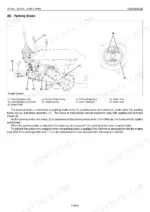 kubota-zd18-to-zd28f-zero-turn-mower-workshop-manual-97897-15061-exploded-view-159.webp Kubota ZD18, ZD18F, ZD21, ZD21F, ZD28, ZD28F parking brake system diagram, components, and operation description.