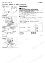 kubota-zd18-to-zd28f-zero-turn-mower-workshop-manual-97897-15061-procedures-35.webp Kubota ZD18, ZD18F, ZD21, ZD21F, ZD28, ZD28F engine oil change procedure, drain plug diagrams, and oil capacity table.