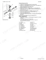 Kubota ZD326RP, ZD331RP exploded view diagram and disassembly procedure for the mower gear box assembly.