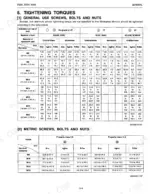 kubota-zg20-zg23-zero-turn-mower-service-manual-torque-21.webp Kubota ZG20, ZG23 service manual torque specification tables for general use screws, bolts, nuts, and metric fasteners.