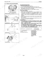 Kubota ZG222, ZG227, ZG222S engine piston and connecting rod removal, installation, and torque specification manual page.
