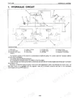 Kubota ZG327P hydraulic circuit diagram showing pump, control valve, hydrostatic transmission, and oil cooler components.