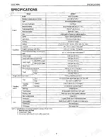 Kubota ZG327P technical specifications table including engine, capacities, dimensions, weight, and travelling system data.