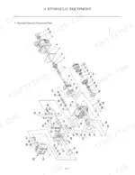 Manitou America Z17/170Z exploded view of hydraulic pump assembly showing internal components and valve block.